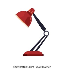 icono de imagen vectorial de lámparas de escritorio con fondo blanco