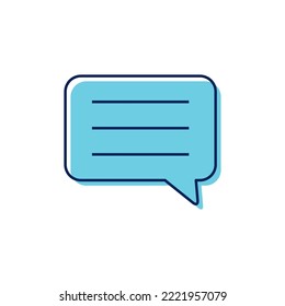 vector image icon with dialog cloud with white background