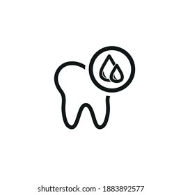 Vector image. Icon of a dirty grinding wheel. Oral hygiene image.