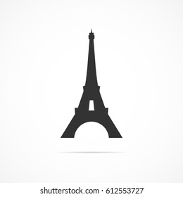 Vector image of icon of the Eiffel tower from Paris.