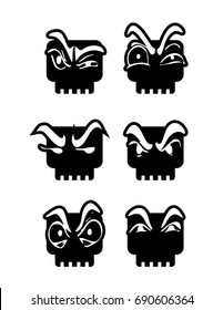 vector image icon face reaction illustration