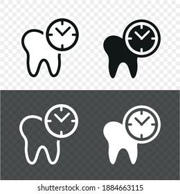 Vector image. Icon of a grinding wheel with a clock.