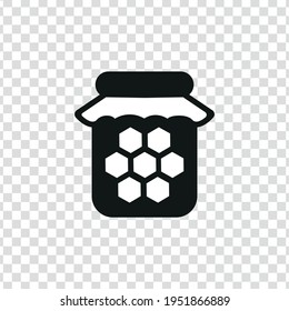 Vector image. Icon of a honey pot.