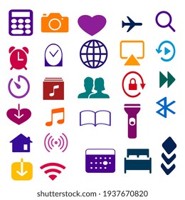 Ein Vektorbild von Symbolpaketen ohne Hintergrund.icon set Vektortransparenter Hintergrund 