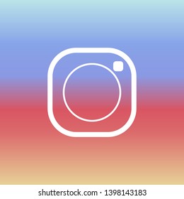 Vector image of icon photo camera.
