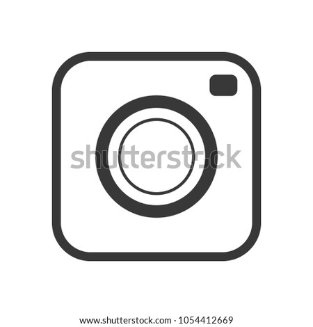 Vector image of icon photo camera