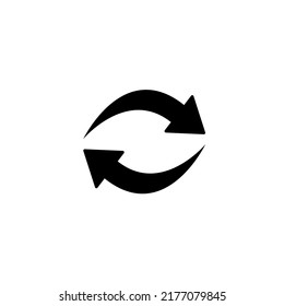 Vector image of the icon of recycling, loading, reloading, updating. EPS 10