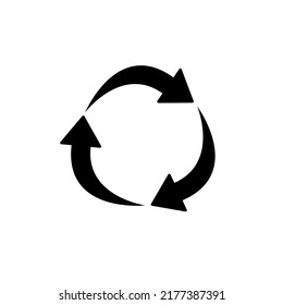 Vector image of the icon of recycling, loading, reloading, updating. EPS 10