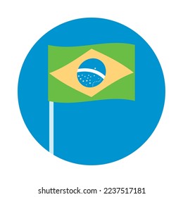 vector image icon of representative of Brazil with white background