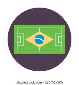 vector image icon of representative of Brazil with white background