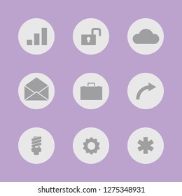 Vector image. Icon set.