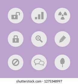 Vector image. Icon set.