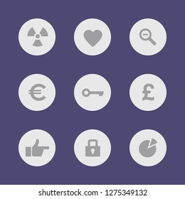 Vector image. Icon set.