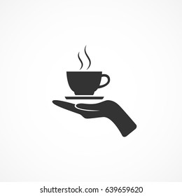 Vector image of icon sign cafe.