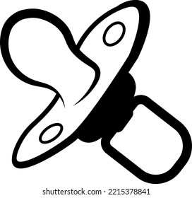 vector image (icon, symbol) of a baby pacifier