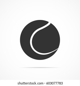 Imagen vectorial del icono de una pelota de tenis.