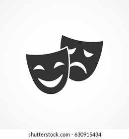 Vector image of icon theater masks.Vector art.