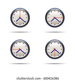Vector image. Icon. Watch. A minute of life.
