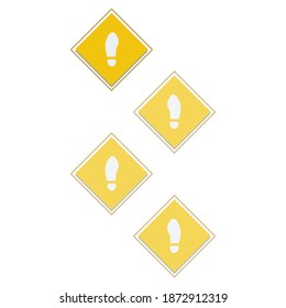 vector image of icons for achieving goals in the form of steps