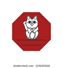 imagen vectorial, iconos de monumentos de la ciudad con fondo rojo.