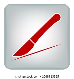 Vector image icons with medical scalpel