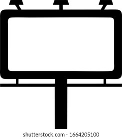 vector image
illuminated billboard for banner