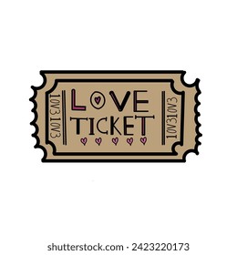 vector image illustration about tickets
