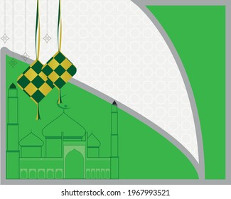 vector image illustration background for Mubarak eid without writing, very suitable for background congratulations celebrating Eid al-Fitr