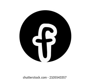 vector image, illustration of a brand logo letter F for a company or product