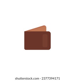 Imagen vectorial de una cartera marrón