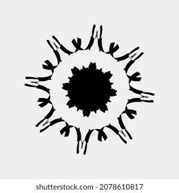 vector image illustration of the corona virus that is unique and good for medical knowledge