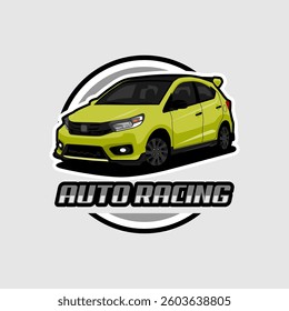 vector image illustration logo city car