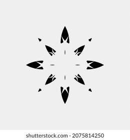ilustración vectorial que se asemeja a una flor para una hermosa decoración casera