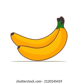 Vektorgrafik von zwei Bananen
