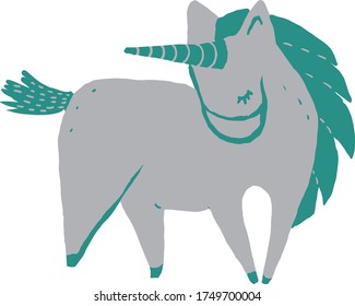 Imagen vectorial de un unicornio
