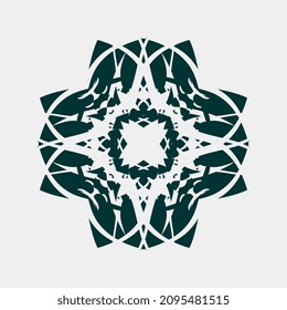 imágenes vectoriales de hermosos y hermosos motivos para decoraciones de habitación o pared, incluso para impresión de pantalla de tela