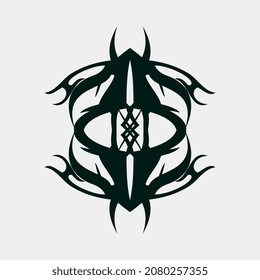 vector image illustrations for good fabric motifs can also be used for tattoos