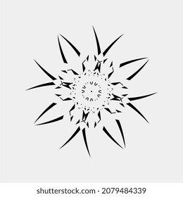 Imágenes vectoriales de adornos como flores florecientes que son únicas y hermosas para la decoración de las paredes