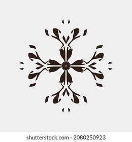ilustraciones de imágenes vectoriales como motivos florales o una bonita bola de cristal de nieve