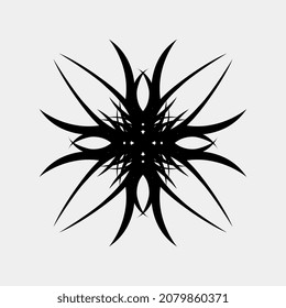vector image illustrations for walls that have a symmetrical style are also unique, it can also be used for others