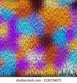 Vektorbild mit Imitation der farbigen Grunge-Textur.