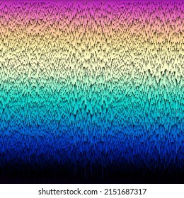 Vector image with imitation of grunge datamoshing texture.