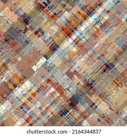 Vector image with imitation of grunge datamoshing texture.