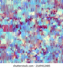 Vector image with imitation of grunge datamoshing texture.