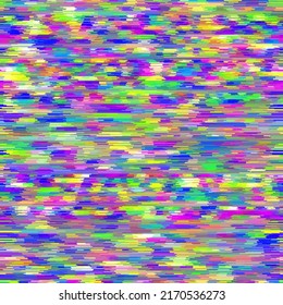 Vector image with imitation of grunge datamoshing texture.