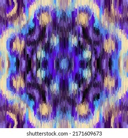 Vector image with imitation of grunge datamoshing texture.