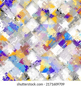 Imagen vectorial con imitación de textura de datamoshing de grano.