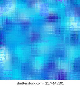 Vector image with imitation of grunge datamoshing texture.