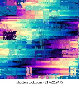 Imagen vectorial con imitación de textura de datamoshing de grano.