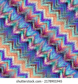 Vector image with imitation of grunge datamoshing texture.